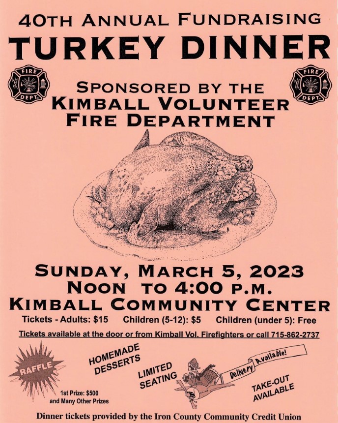 40th Annual Turkey Dinner Town of Kimball